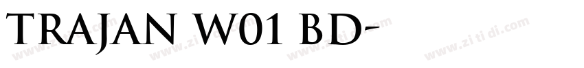 Trajan W01 Bd字体转换